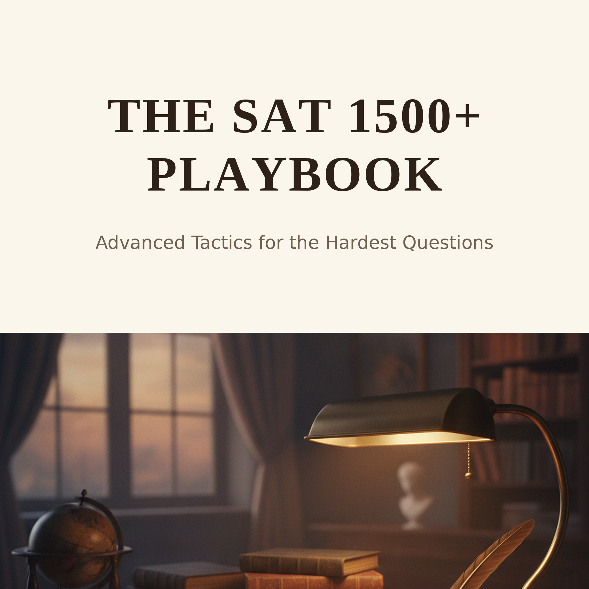 The SAT 1500+ Playbook — SAT study guide cover