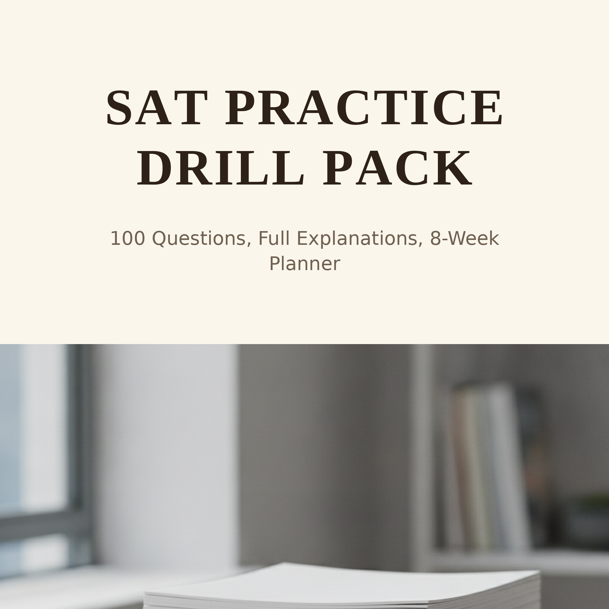SAT Practice Drill Pack — SAT study guide cover