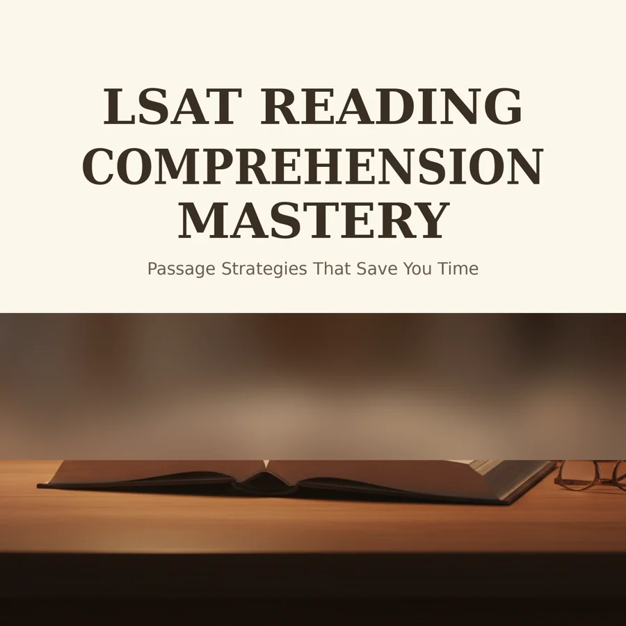 LSAT Reading Comprehension Mastery — LSAT study guide cover