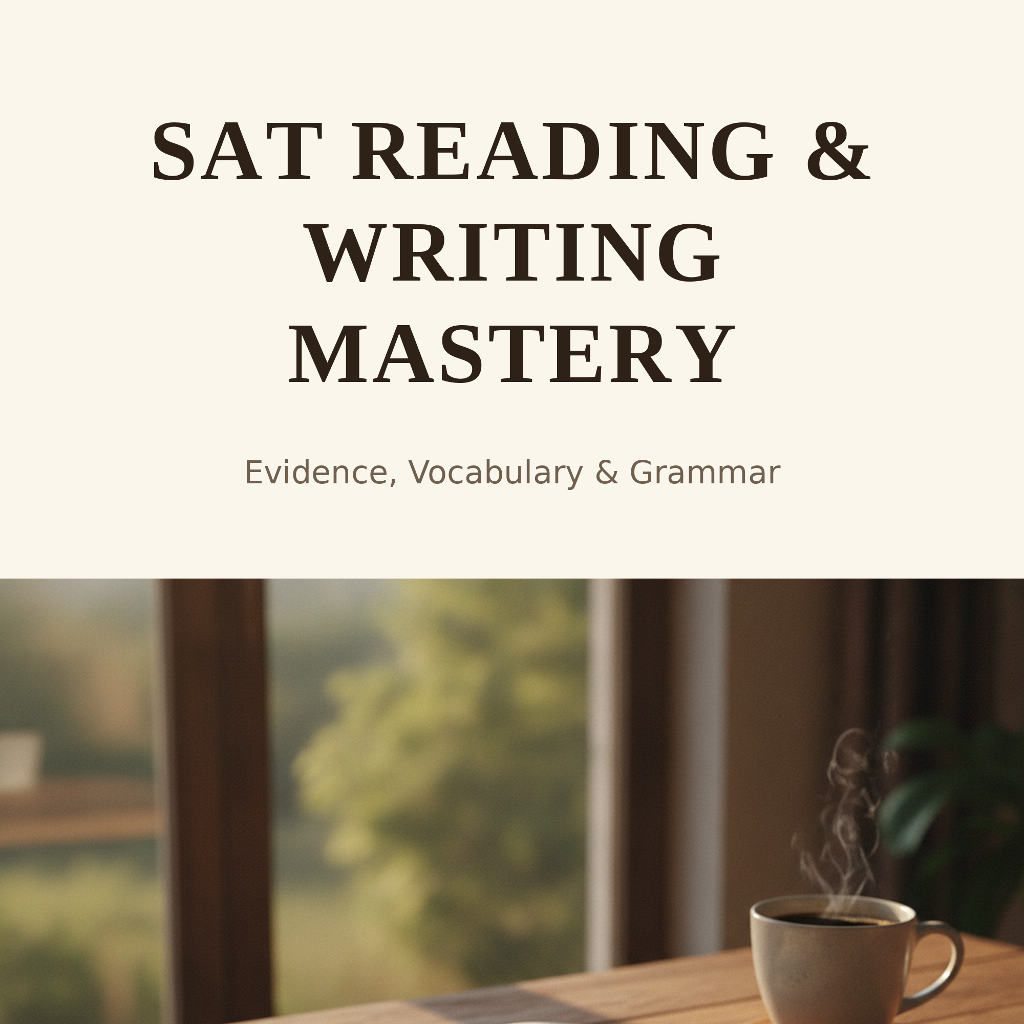 SAT Reading & Writing Mastery — SAT study guide cover