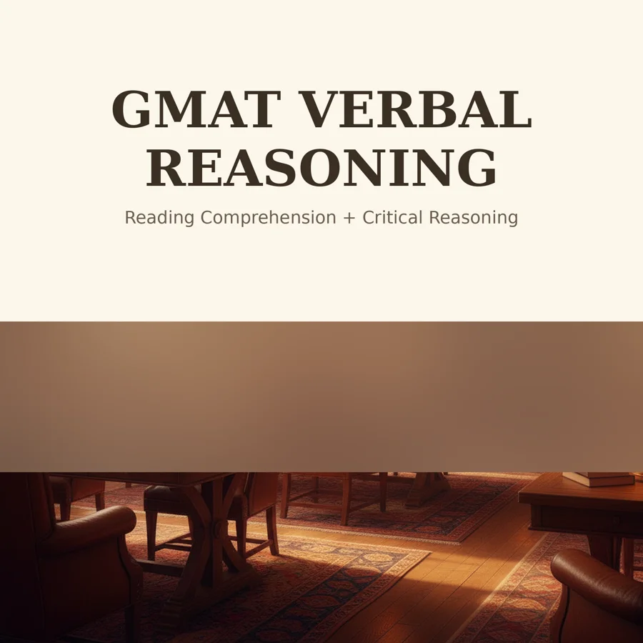GMAT Verbal Reasoning — GMAT Focus study guide cover