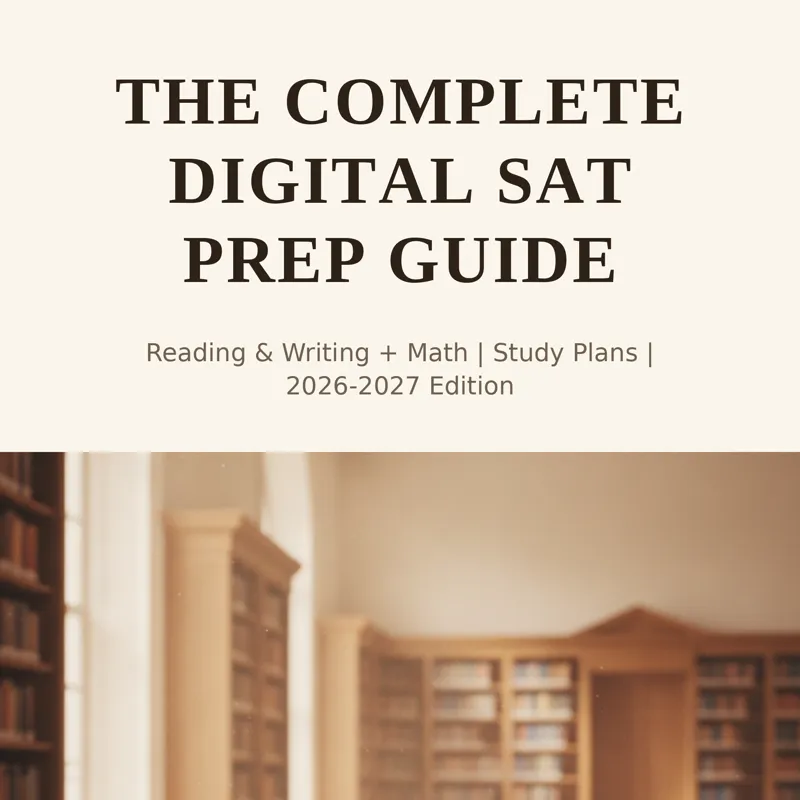 The Complete Digital SAT Prep Guide — SAT study guide cover