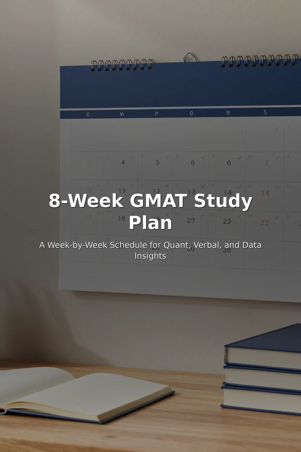 8-Week GMAT Study Plan: A Week-by-Week Schedule for Quant, Verbal, and Data Insights cover
