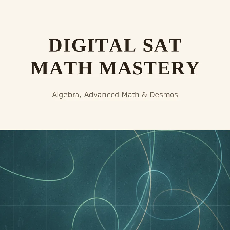 Digital SAT Math Mastery — SAT study guide cover