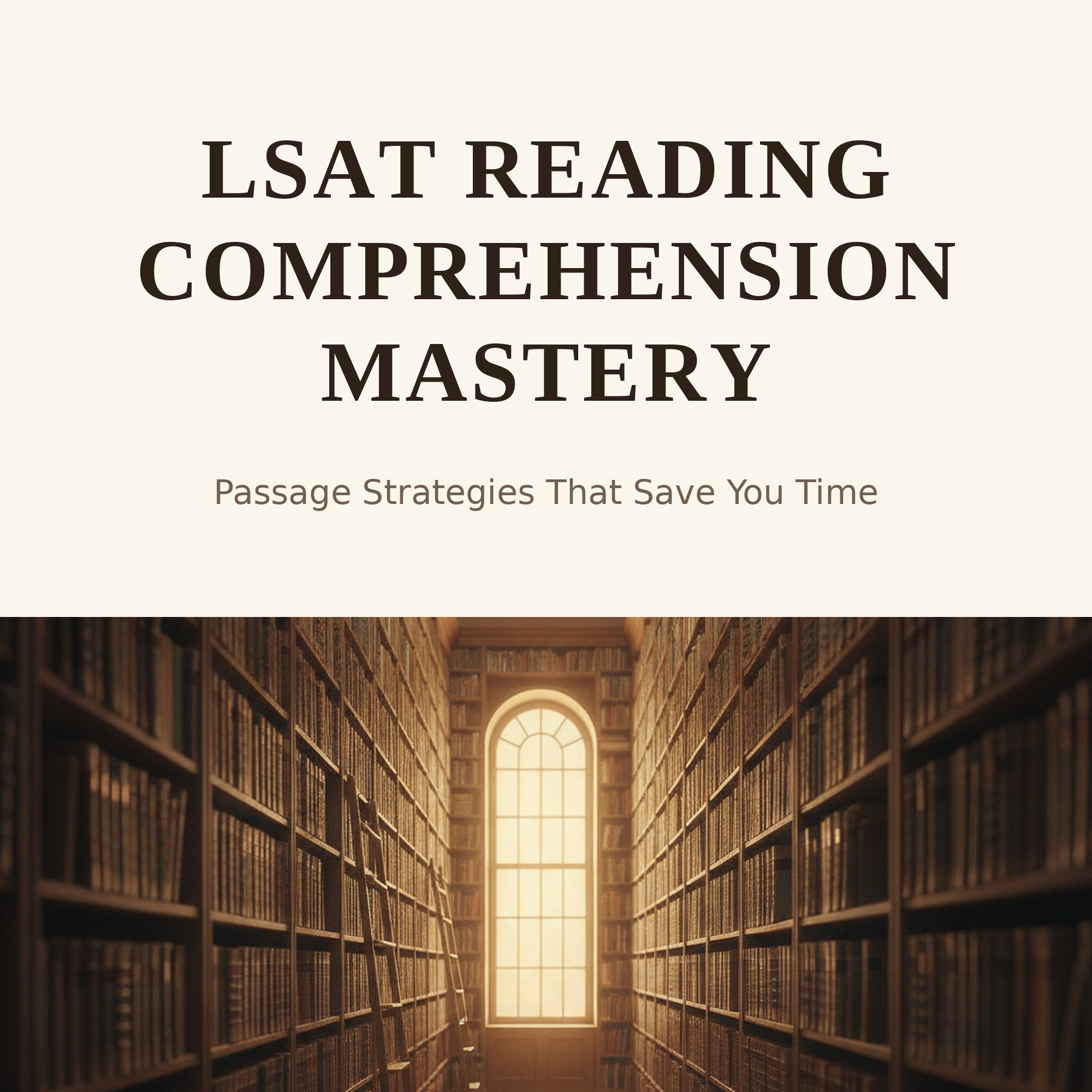 LSAT Reading Comprehension: Passage Strategies, Question Types, Timing, and Practice Drills — LSAT study guide cover