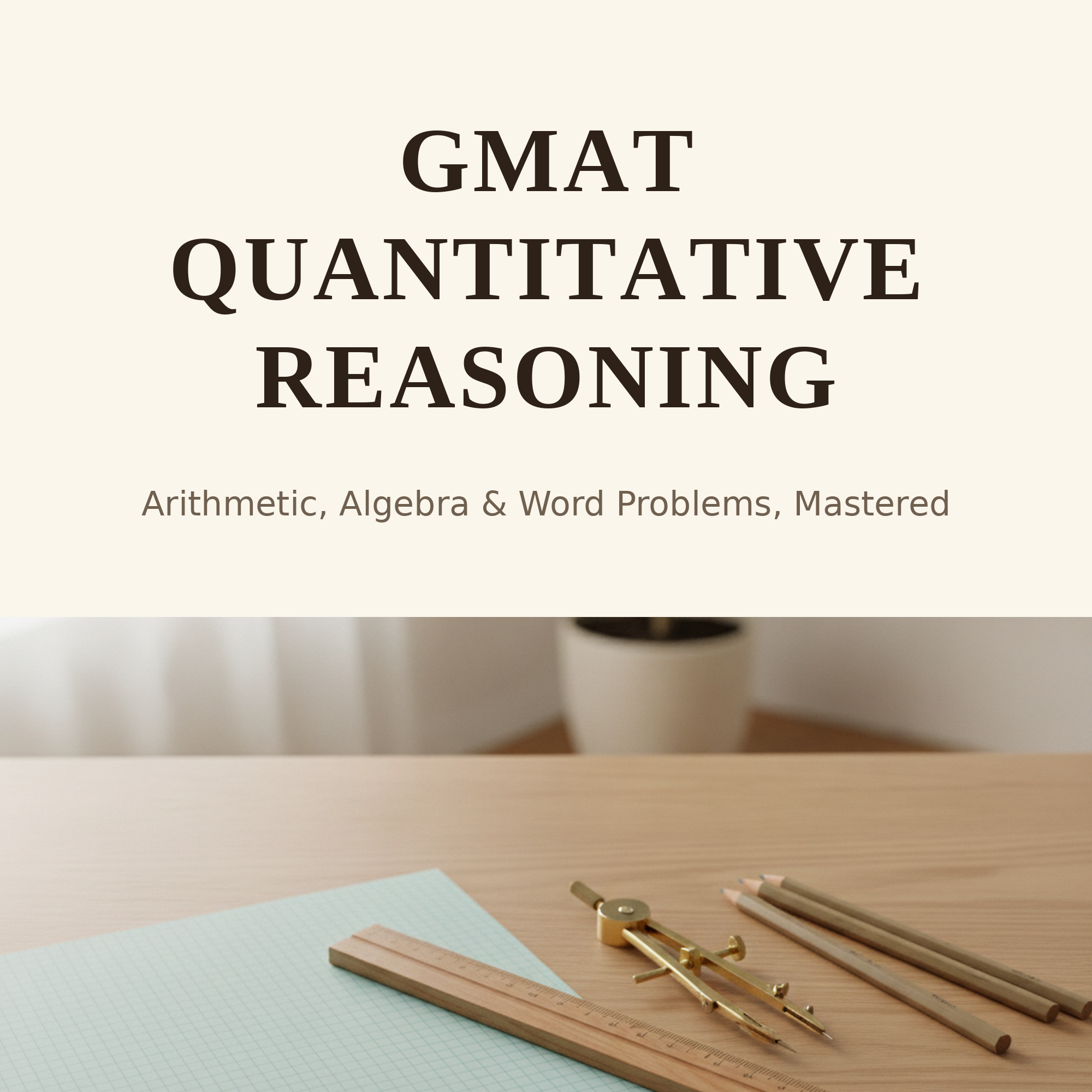 GMAT Quantitative Reasoning: Math Concepts, Problem-Solving Strategies, and Practice Questions — GMAT study guide cover